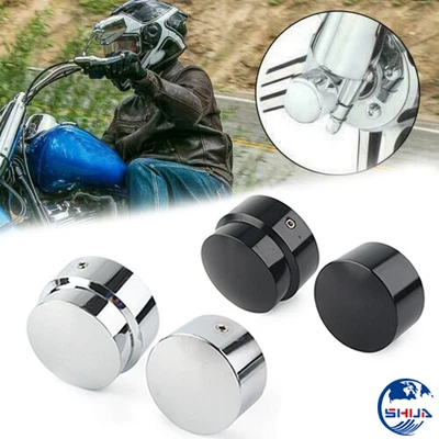 $19.98 • Buy Black/Chrome Rear Axle Nut Cover Cap For Harley V-Rod Touring Electra Glide FLHT
