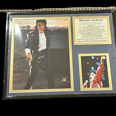 Michael Jackson Framed Photos And Award List Collectors Item • $40