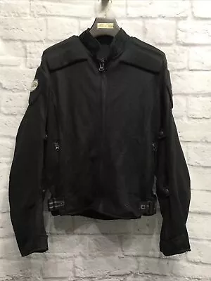 Joe Rocket Ballistic Black Motorcycle Touring Riding Padded Jacket S Mesh A9 • $49.99