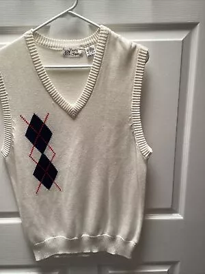 Mens  COUNTRY SQUIRE Sweater Vest Argyle Large • $7.75