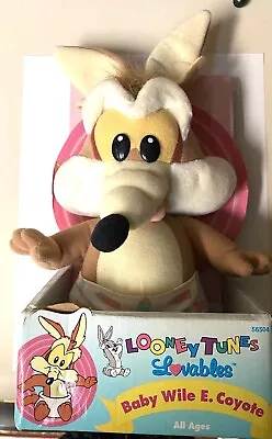 Vintage Wile E Coyote Baby Plush Printed Diaper Looney Tunes Lovables Tyco 1995 • $23.77