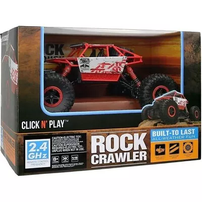 ROCK CRAWLER REMOTE CONTROL 4WD RC OFF-ROAD CAR 1:18 SCALE NEW Sealed! • £18.90