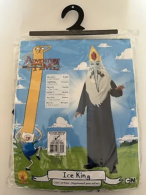 $19.95 • Buy Adventure Time Evil Ice King Costume Magic Wizard Child Size M 8-10 Ages 5-7