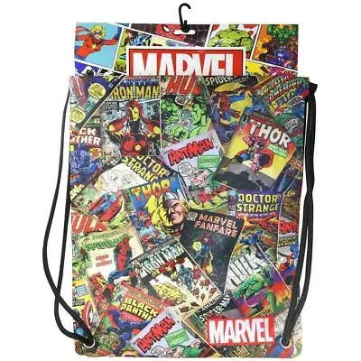 Marvel Comics Drawstring Tote Backpack • $13.11