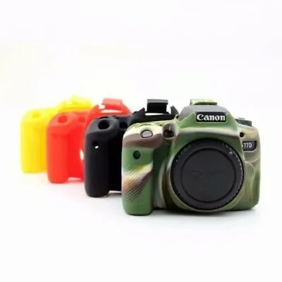 For Can&n EOS 77D 90D Camera Bag Soft Silicone Case Camera Protective Body Cover • £22.26