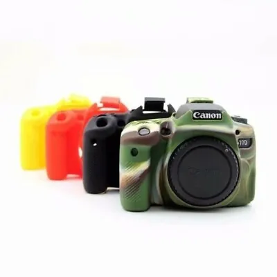 For Can0n EOS 77D Camera Bag Soft Silicone Case Camera Protective Body Cover • £18.36