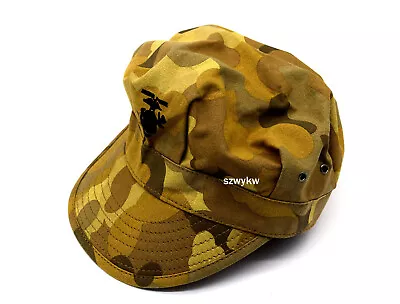 Replica WWII WW2 US Mitchell CAMOUFLAGE MARINE CORPS CAP HAT 002 58cm • $19.50