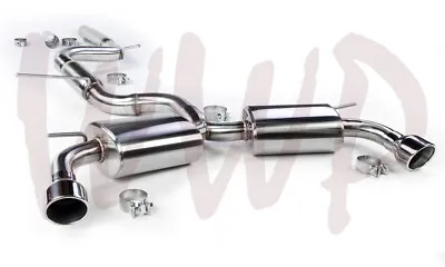 Stainless Dual CatBack Exhaust Mufflers System For 15-17 Volkswagen GTI 2.0T MK7 • $309.95