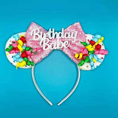 Birthday Minnie Mouse Ears Headband • $12.99