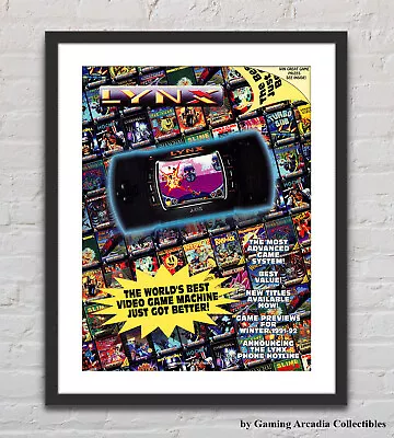 Atari Lynx Handheld System Glossy Promo Ad Poster Unframed G4680 • $14.98