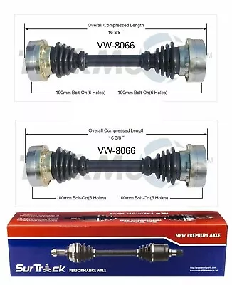 For Volkswagen Thing 73-74 2 Rear CV Axle Shaft Assemblies SurTrack Set W/ IRS • $141.98