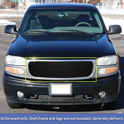 For GMC Sierra C3 2001/ Yukon 2000 Not For Denali Black Main Upper Grille Insert • $79.99