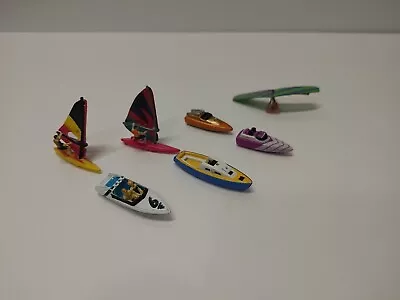 Lot Of 7 Galoob Micro Machines Recreational Vehicles Boats Wind Surf Hang Glide • $24.99