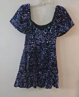 Zara Sequin Mini Dress Size Small. Multicolor • $21