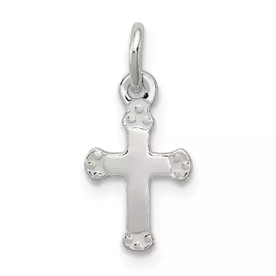 Polished Sterling Silver Cross Charm • $6.28