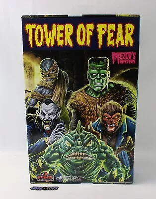 Mezco's Monsters Tower Of Fear 5 Figure Box Set 2023 5 Points Mezco Toyz Sealed • $99.99