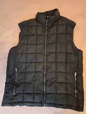 H&M Men's Black Puffer Vest Thermolite Size L • $19.99