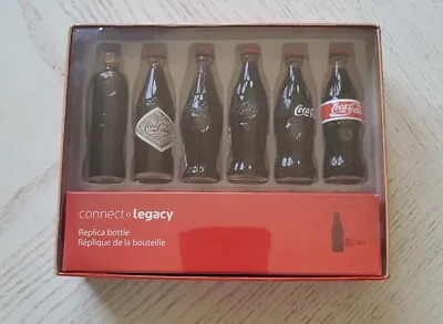 Evolution Of The Coca Cola Contour Bottle Mini Bottle Display Collection • $25