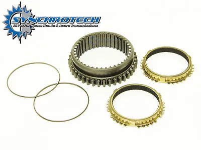 Synchrotech - Honda B16 89-91 Y1 Y2 S1 A1 J1 Carbon Synchro 1-2 Sleeve Set • $262.45