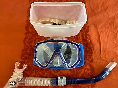 Aeris Sea Star Dual Lens Silicone Scuba Dive Mask W Dacor Snorkel & Clear Case • $49.95