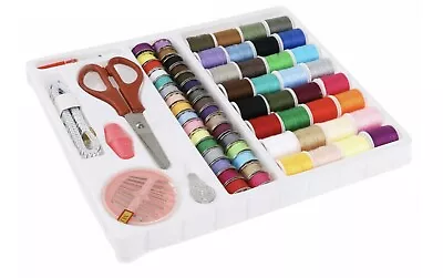 100X Mix Color Sewing Machine Thread Set Spool Bobbin Kit Sewing Machine Reel • £6.99