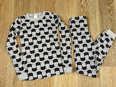 Hanna Andersson Girls Halloween Black Cat Pajama Size 150/US12 VGUC • $19.99