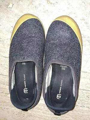 Mahabis Gray Yellow Slip On Slipper Shoes W 8 M 6.5 EU39 &2 • $16.50