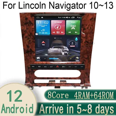 12.1  Android Navigation Car Gps Stereo Radio For Lincoln Navigator 10~13 • $803.68