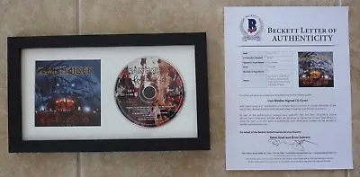 Iron Maiden Rock In Rio All 5 Band Signed Framed CD Display BECKETT Certified • $1554.23