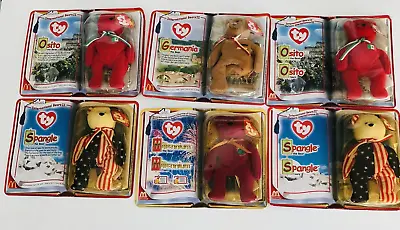 Vintage 1999-2000 Ty McDonalds Beanie Babies International Bears II LOT OF 6 • $14.50