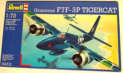 Revell Grumman F7F-3P Tigercat 1/72 Model Airplane Kit 04311 Factory Sealed • $46.50