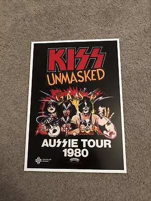 KISS Australian Tour 1980 A4-Size Tour Flyer Reproduction • $18