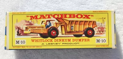 Matchbox 1960's Major Pack - M-10 Whitlock Dinkum Dumper In The Original Box • $6.02