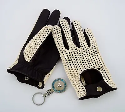 Men's Real Goatskin Leather & Cotton Mesh Driving Fashion Dress Gloves • $15.99