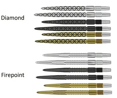 Target Swiss Replacement Dart Points For Swiss Darts - Choose Grip Colour & Size • £11.95