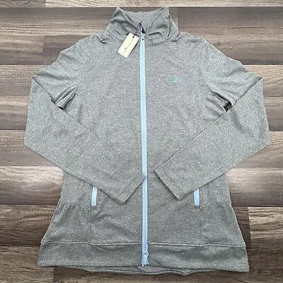 NEW Peter Millar Full Zip Golf Jacket Womens Size Medium Grey Blue NWT • $61.70