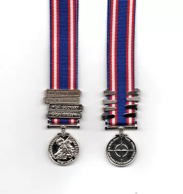 Nato Service  Medal With Four Clasps Superb Miniature   Bargain  Price: £14.95 • £19.95