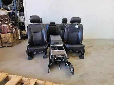 2017-2022 F250 F350 F450 Black Leather Crew Front/rear Seats W/console Heat/cool • $5225