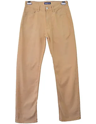 CERRUTI Vtg Retro 90s Tan Brown Designer Jeans Unisex High Waisted Sz 30 L34 R20 • £47.94