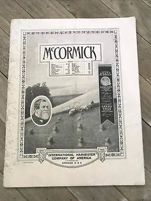 1911 McCormick Mower Corn Binder Horse Drawn Farm Equipment Catalog • $119