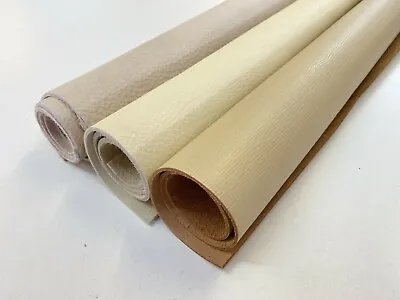 £18.99 • Buy 2mm Thick Dyed Veg Tan Leather Craft Large Pieces - Cream/white & By Weight