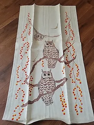 Vintage Owl Bird Towel Mid Century MCM  • $29.99