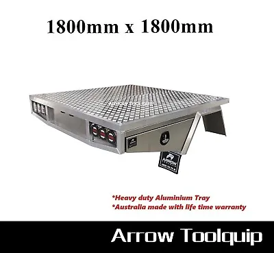 $2950 • Buy 1800 X 1800 Heavy Duty Aluminium Dual Cab Ute Tray Canopy Toolbox Ute Tray