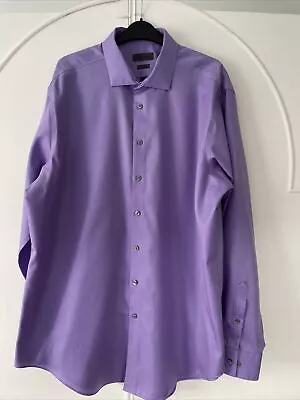 Men’s Calvin Klein Shirt Size XL Tall Fit Lilac Long Sleeved • £6.99