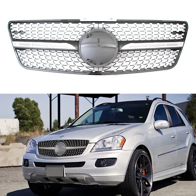 Diamond Grille Grill NEW For Mercedes W164 2009 2010 2011 ML63 ML350 ML550 ML500 • $66.32