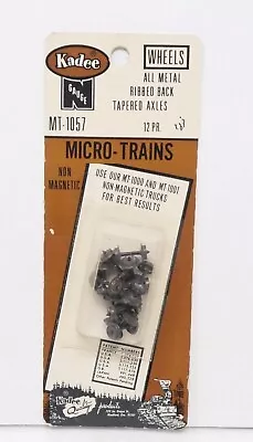 Kadee Micro Trains MT-1057 Metal Wheels 12 Pair Ribbed Tapered Axels N Scale • $12.95