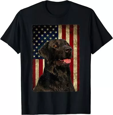 BEST TO BUY Black Labrador T-Shirt Gift USA Flag Lab Owner Duck Hunter Art • $17.85