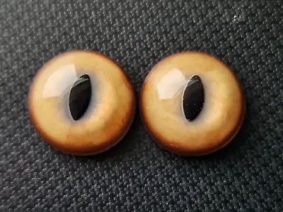 14mm Glass Eyes Slit Pupil - Animatronics Halloween Monster Prop Building Crafts • $12.50