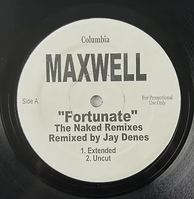 Maxwell - Fortunate The Naked Remixes - 2000 12” Promo Unplayed Record - NM • $24.99