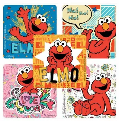 15 Ct. ELMO Sesame Street Stickers (2.5 X 2.5  Each) Party Favors • $2.25